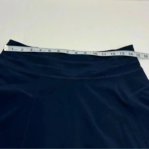 Athleta All Day Skort Women SZ 2 Navy Blue Athletic Athleisure Golf Tennis Skirt - Picture 5 of 8